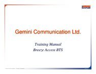 Alvarion Breeze Access BTS Configuration - Gemini Communication ...