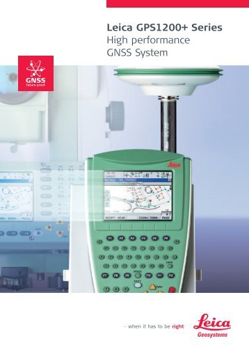 Leica GPS1200+ Series High performance GNSS System