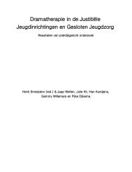 Dramatherapie in de Justitiële Jeugdinrichtingen ... - KenVaK - Zuyd