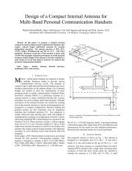 Design of a Compact Internal Antenna for Multi-Band Personal ...