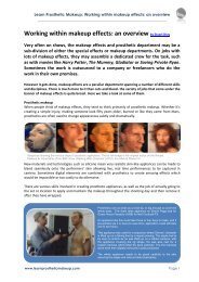 Working within makeup effects: an overview by Stuart Bray - Learn ...