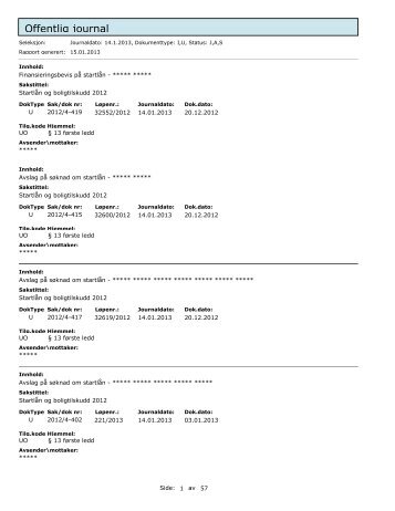 Mandag 14.01 - Lier kommune