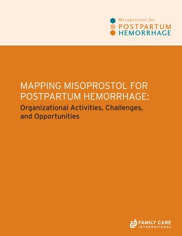 Mapping Misoprostol for Postpartum Hemorrhage - Family Care ...