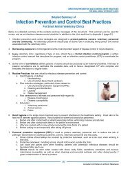 Executive Summary of Infection Prevention and Control Guidelines