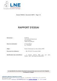 RAPPORT D'ESSAI - ER-Soft