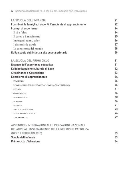 Indicazioni Nazionali - Ufficio Scolastico di Reggio Emilia