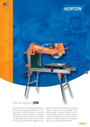 Scie de maÃ§on JDW - Norton Construction Products