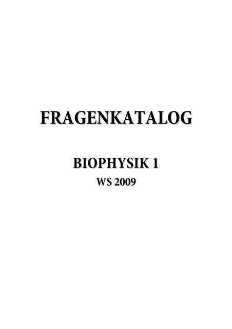 BIOPHYSIK 1 - Bio Salzburg - Index