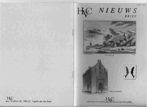 Nieuwsbrief 1998 03 (maart) - Historische Vereniging Capelle aan ...