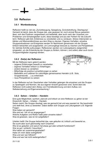 3.6 Reflexion - DPSG Bezirk Odenwald-Tauber