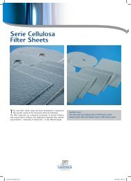 Serie Cellulosa Filter Sheets - Gruppo Cordenons