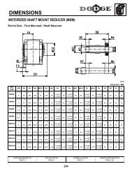 MOTORIZED SHAFT MOUNT REDUCER (MSM ... - Dodge-pt.com