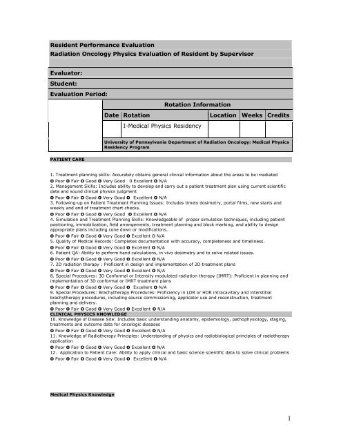 Chart Rounds Radiation Oncology