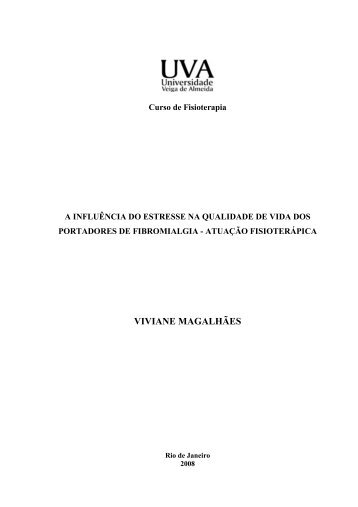 A InfluÃªncia do Estresse na Qualidade de Vida dos ... - UVA