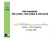 ISO standards ISO 12207, ISO 15504 & ISO 9126 - Cetic