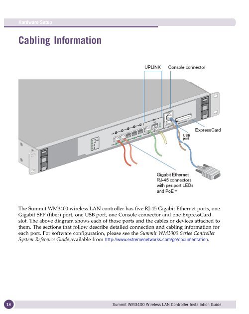 SummitÃ‚Â® WM3400 Wireless LAN Controller ... - Extreme Networks