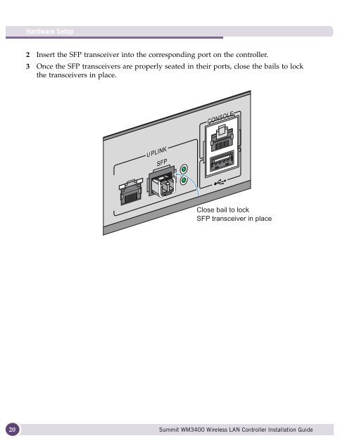 SummitÃ‚Â® WM3400 Wireless LAN Controller ... - Extreme Networks