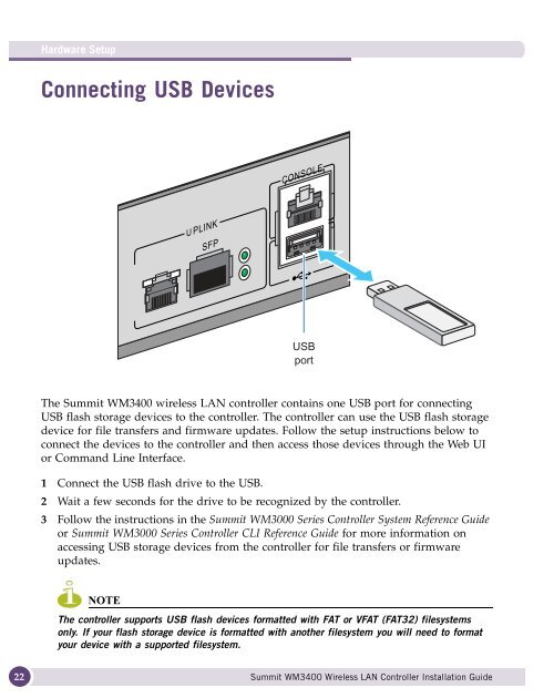 SummitÃ‚Â® WM3400 Wireless LAN Controller ... - Extreme Networks