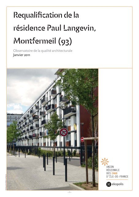 Requalification de la rÃ©sidence Paul Langevin, Montfermeil (93)