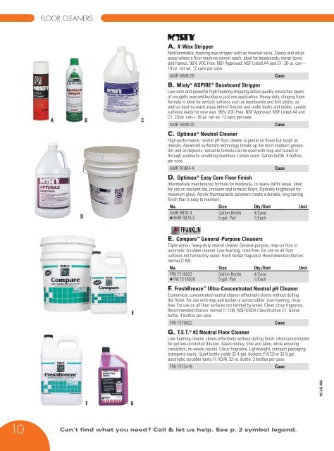 CHEMICALS & JANITORIAL SUPPLY Catalog 2015, pages 1-79