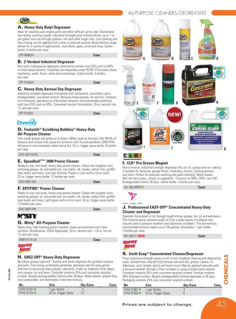 CHEMICALS & JANITORIAL SUPPLY Catalog 2015, pages 1-79