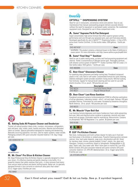 CHEMICALS & JANITORIAL SUPPLY Catalog 2015, pages 1-79