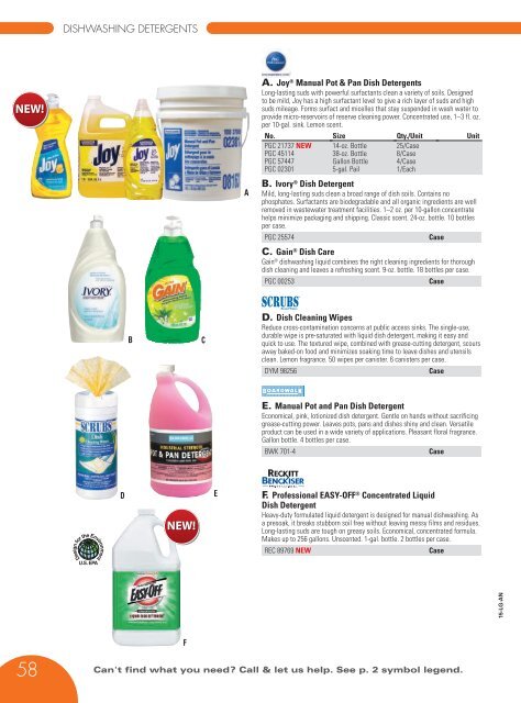 CHEMICALS & JANITORIAL SUPPLY Catalog 2015, pages 1-79