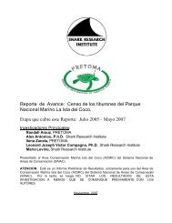 Reporte de Avance: Censo de los tiburones del Parque Nacional ...