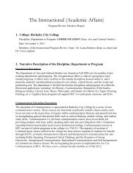 Communication - Berkeley City College