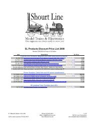 SL Products Discount Price List 2009 - Shourt Line by Soft Works Ltd.