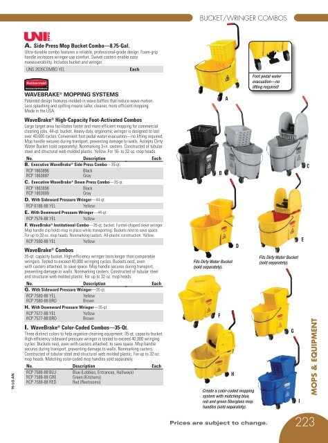 MOPS, BROOM & BRUSHES Catalog 2015, pages 212-245