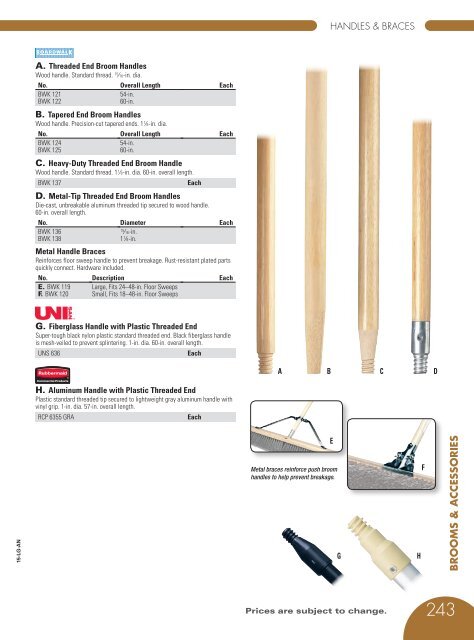 MOPS, BROOM & BRUSHES Catalog 2015, pages 212-245