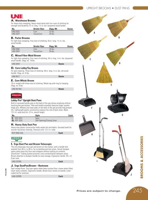 MOPS, BROOM & BRUSHES Catalog 2015, pages 212-245