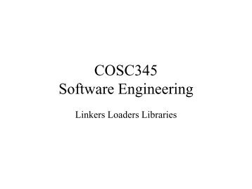 Linkers Loaders Libraries