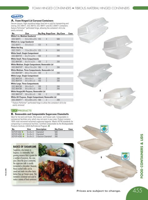 FOOD SERVICE DISPOSABLES Catalog 2015, pages 418-471