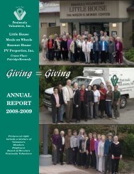 ANNUAL REPORT 2008-2009 - Peninsula Volunteers