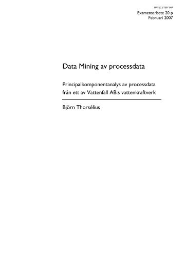 Data Mining av processdata - Uppsala universitet