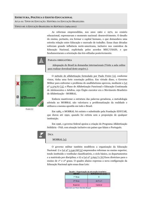 PDF) MANUAL DO CURSO DE ALFABETIZAÇÃO PARA ADULTOS E ADOLESCENTES