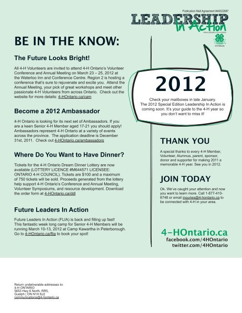 leadership - 4-H Ontario