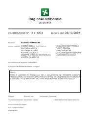 DELIBERAZIONE NÂ° IX / 4204 Seduta del 25/10/2012 - Orobievive