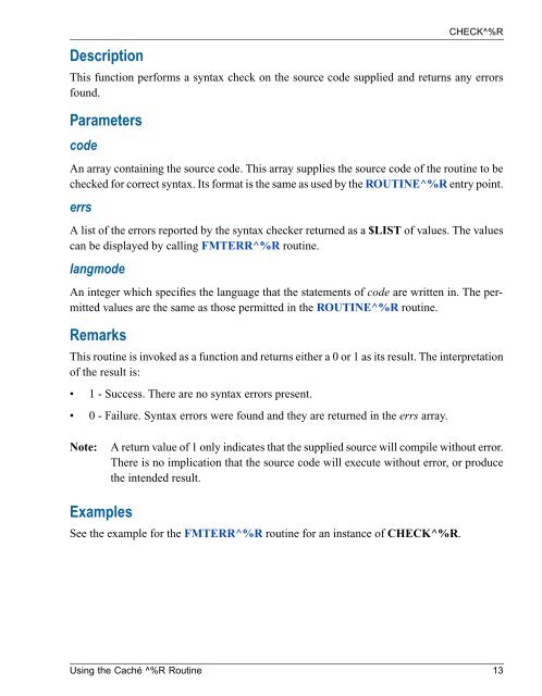 Using the Caché ^%R Routine - InterSystems Documentation