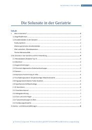 Die Solunate in der Geriatrie - Christina Casagrande