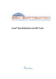 Coral Sea Softswitch and SIP Trunk - Tadiran Telecom