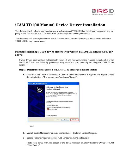 icam td100 sdk