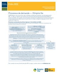 B2B Banque – Processus de demande – Prêts REE