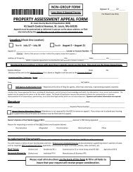 2013 Appeal Form - St. Louis County Department of Revenue