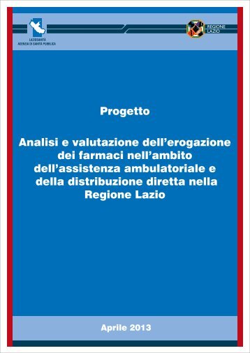 Progetto - Agenzia di SanitÃ  Pubblica della Regione Lazio