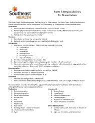 Roles & Responsibilities for Nurse Extern