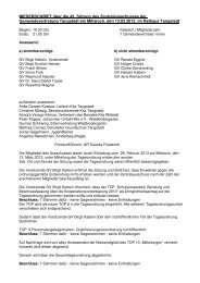 Protokoll der 43. Sitzung des Zentralausschusses am 13.03.2013