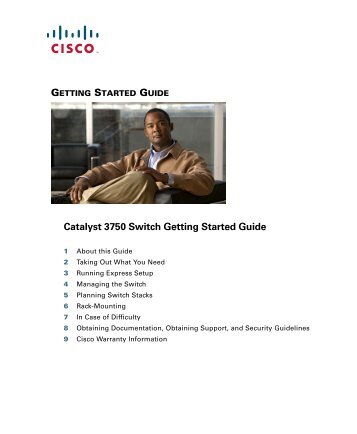 Catalyst 3750 Switch Getting Started Guide - Cisco